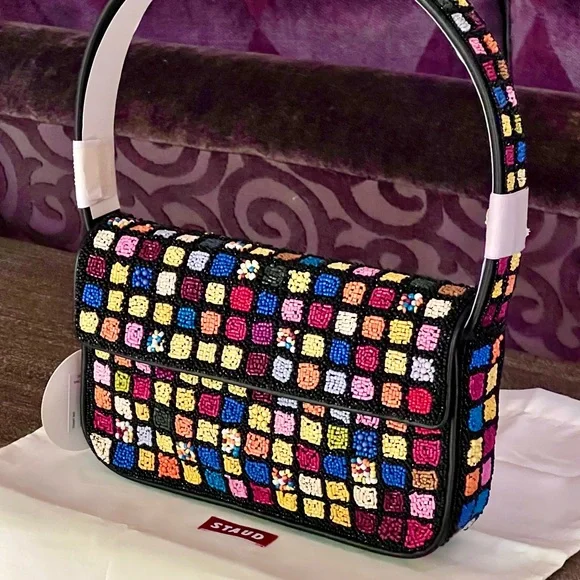 πΊπ2XHPππΊ NWT Staud Tommy Shoulder Bag Dance Floor - Picture 2 of 16